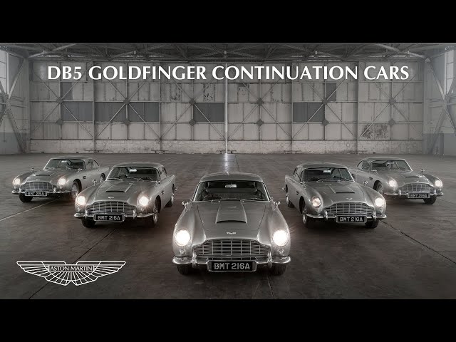 The first five Aston Martin DB5 Goldfinger Continuation cars