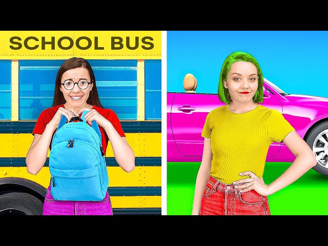 RELATABLE HIGH SCHOOL YOU VS CHILD YOU SITUATIONS || Funny School Hacks by 123 GO! Series