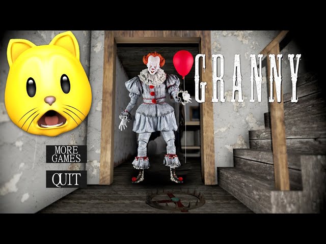 Granny but MAX MODDED PENNYWISE CLOWN