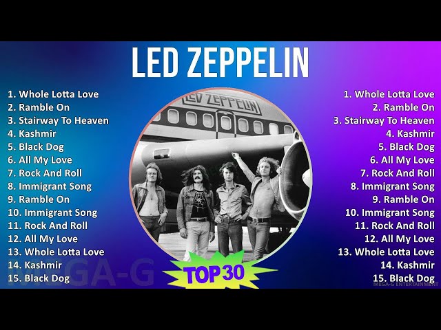 Led Zeppelin 2024 MIX Playlist - Whole Lotta Love, Ramble On, Stairway To Heaven, Kashmir