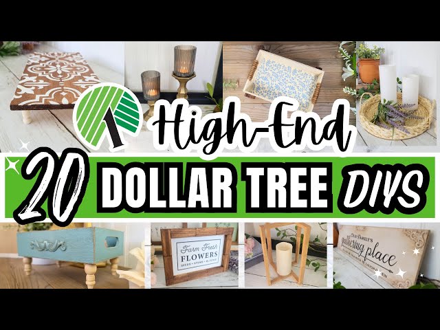 20 Dollar Tree DIYS That Look High-End 😍| Beginner Friendly Crafts