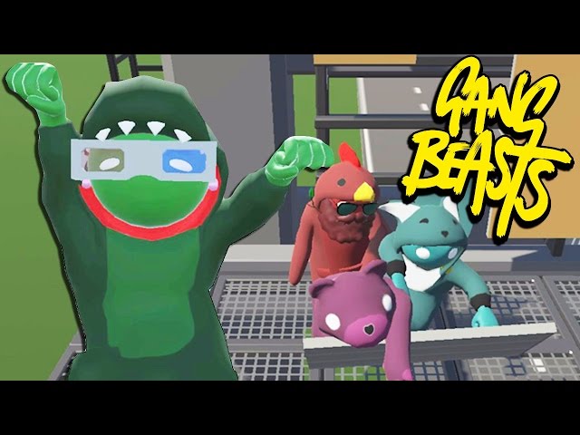 NO TALK, JUST PAIN! | Gang Beasts Online Funny Moments Part 19