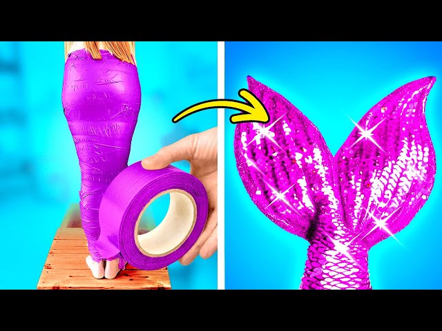 Barbie Lost her Shoes! From Barbie Doll to Mermaid Doll Makeover by TeenVee