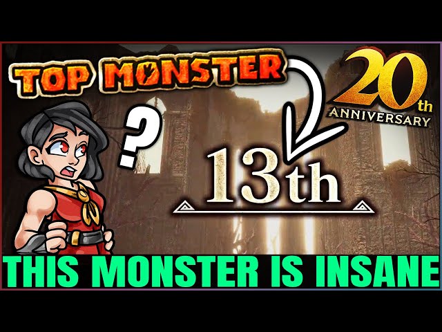 What a RIDICULOUS 13th Best Monster - 20th Anniversary Monster Hunter Poll!