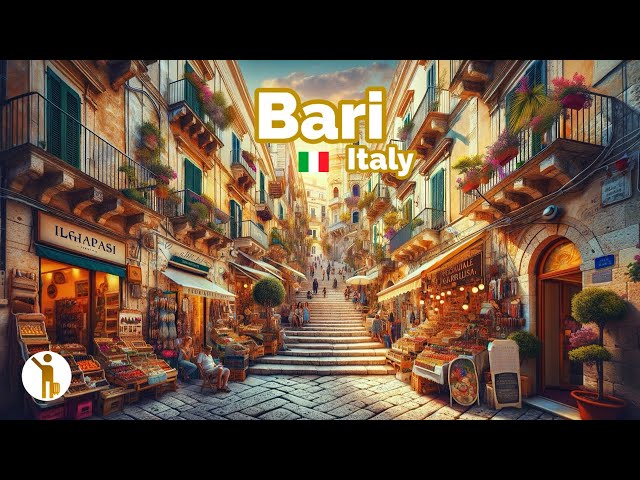 Bari Italy 🇮🇹 - Little Italy - 4k HDR 60fps Walking Tour (▶58min)