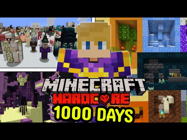 I Survived 1000 Days in Hardcore Minecraft Again [FULL MOVIE]