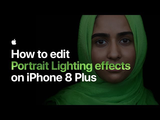 How to edit Portrait Lighting effects on iPhone 8 Plus — Apple
