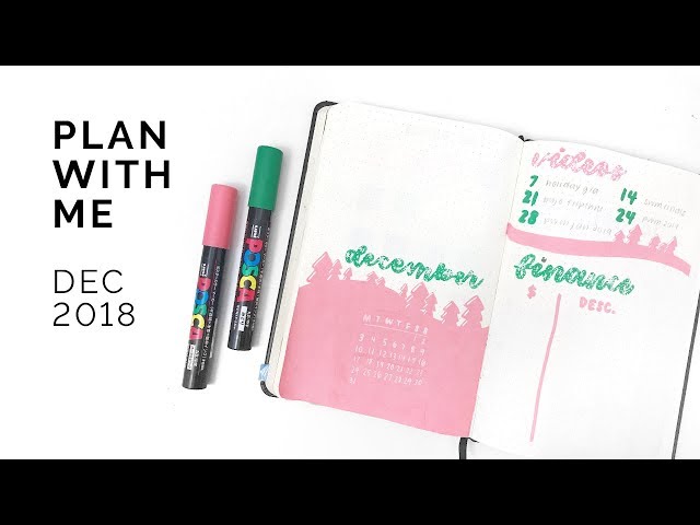 bullet journal plan with me 💖 december 2018