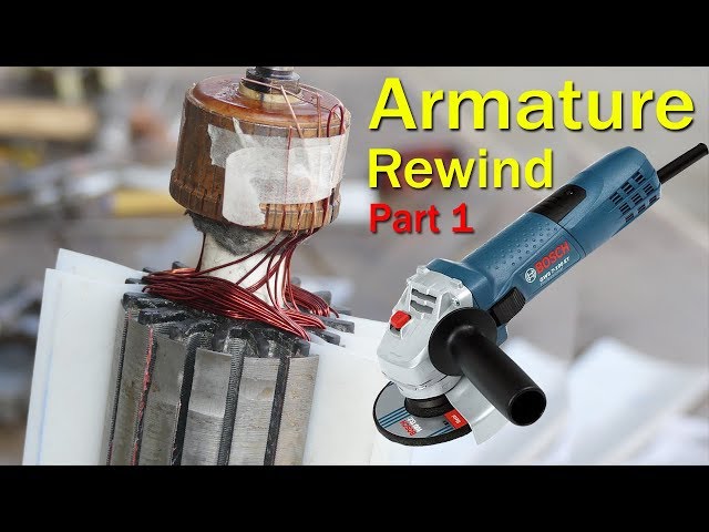 How To Rewind The China Angle Grinder Armature Part#1