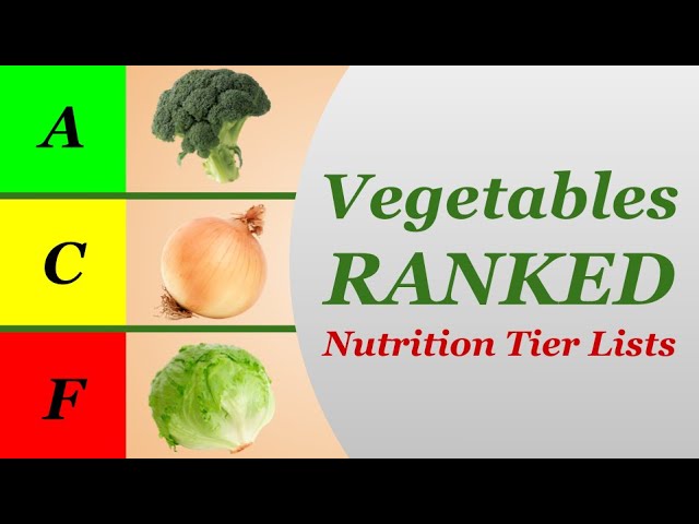 Nutrition Tier Lists: Vegetables