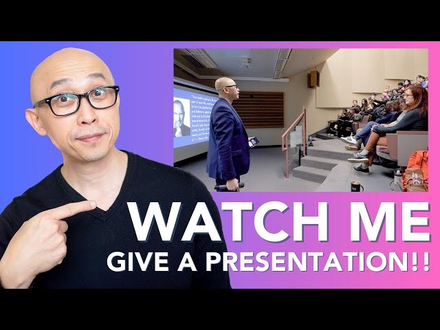 Watch Me Give a Real Presentation to 70 People!
