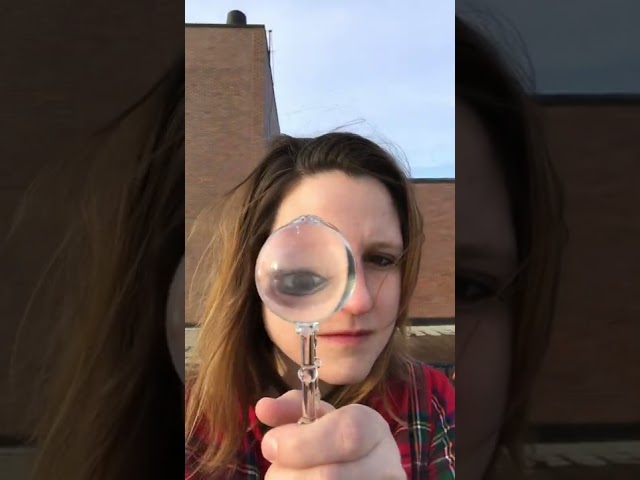 Optical investigation with handmade glass lens