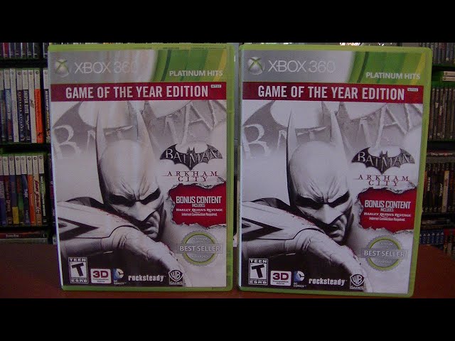 Xbox 360 Games to Get Before Store Closes (BATMAN Arkham City GOTY Edition) RARE VARIANT Game Disc