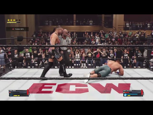 RVD vs John Cena WWE 2K24 ECW Full Match