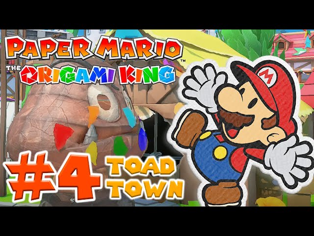 Paper Mario: The Origami King - Gameplay Walkthrough - Toad Town - Part 4