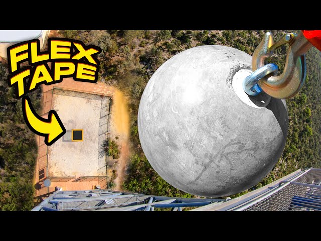 Can Flex Tape Stop A Wrecking Ball from 45m?