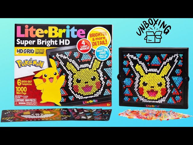 Pokémon Lite Brite Unboxing + How To Use #Pokemon #LiteBrite