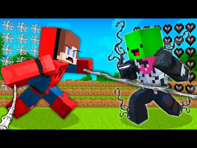 SPIDERMAN JJ vs VENOM Mikey in Minecraft - Maizen