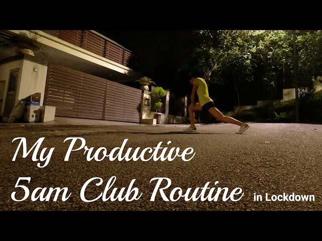 My Productive 5am club routine in lockdown - Vlog