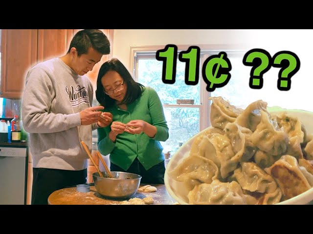 How to Make DUMPLINGS From SCRATCH ft. Mom!! | Cost of your Convenience Analysis