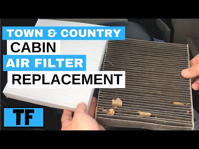How To Replace The Cabin Air Filter In A 2012 Chrysler Town and Country Minivan Also For 2011-2014