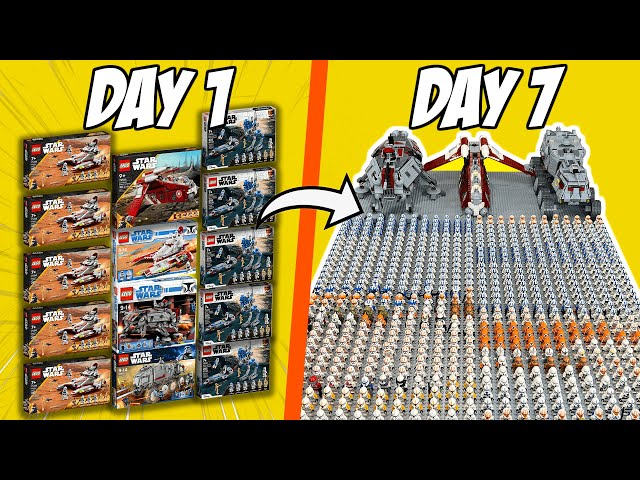 I Built a LEGO CLONE ARMY in 7 DAYS...