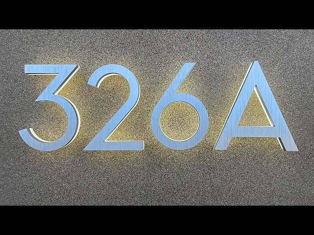 How to install LED Backlit Floating Modern House Numbers Installation