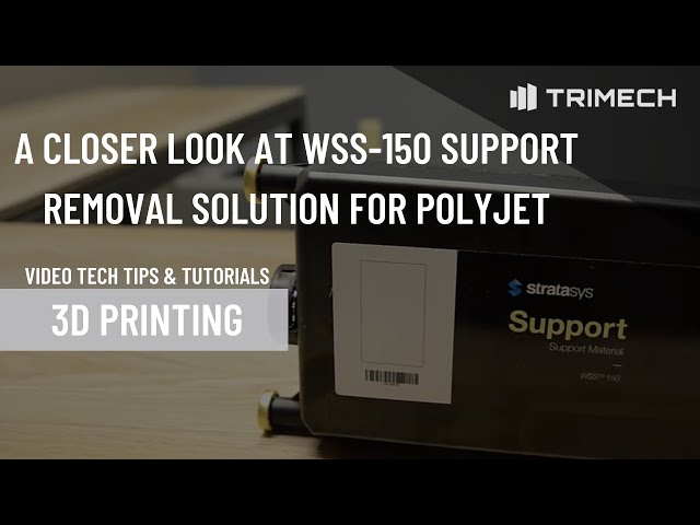 A Closer Look at WSS-150 Support Removal Solution and L2S Solution for PolyJet 3D Printing