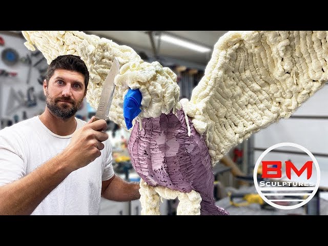 Watch an Eagle Come to Life: Carving with Spray foam
