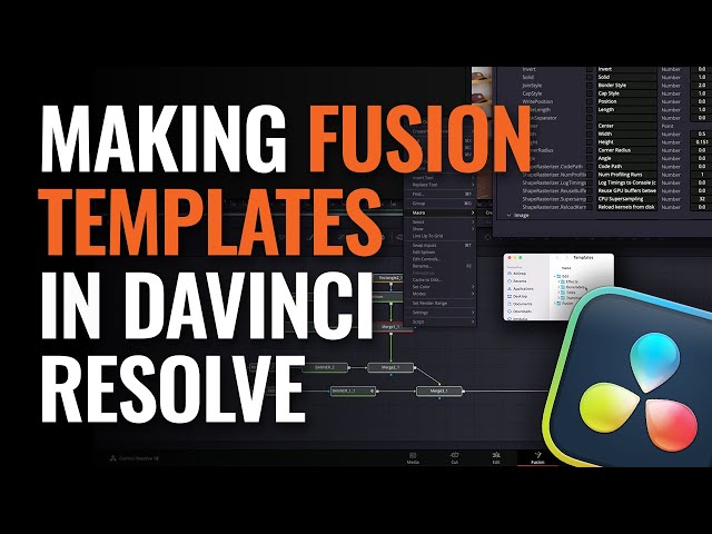 Making Fusion Templates in DaVinci Resolve