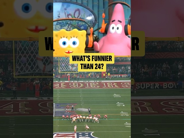spongebob and patrick's thoughts on super bowl LVIII! 🤭 #shorts