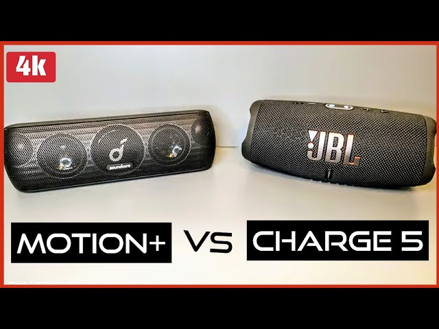 JBL Charge 5 VS Soundcore Motion Plus Bluetooth Speaker Review (Available in 4K)