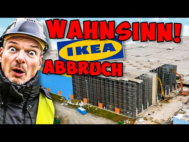 UNFASSBAR! XXL Abbruch IKEA Europa Lager | So geht ABRISS EXTREM mit High Tech!