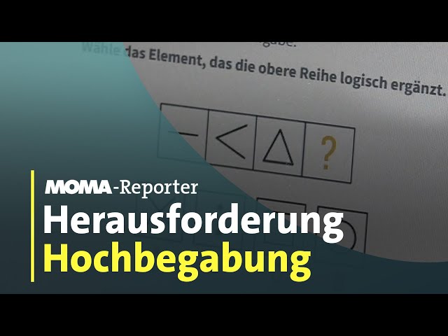 MOMA Reporter: Herausforderung Hochbegabung | ARD Morgenmagazin