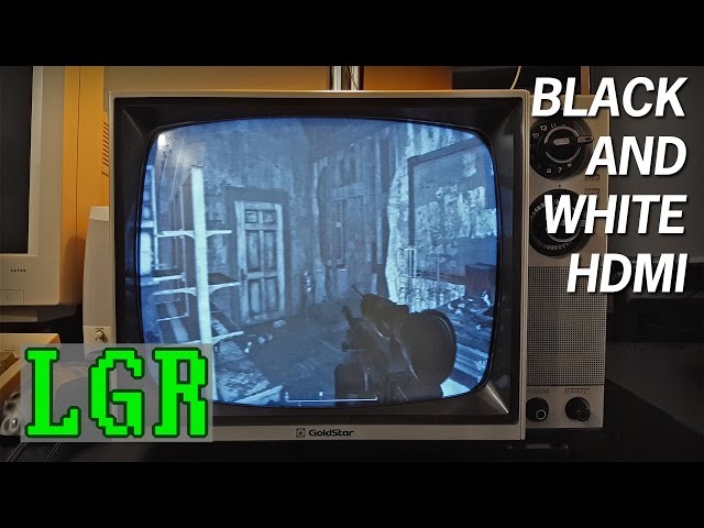 HDMI on a Black & White TV - Setup & Gaming