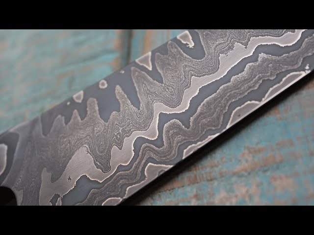 1000 LAYER DAMASCUS integral Kiritsuke kitchen/chef knife