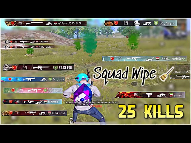 Solo Squad 25 *Kill Messages* | 4K Damage - Trying Full Gyroscope for the First Time - PUBG Mobile