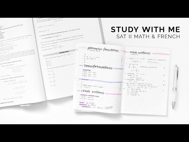 how i studied for 750+ on SAT II tests! 📚 study with me