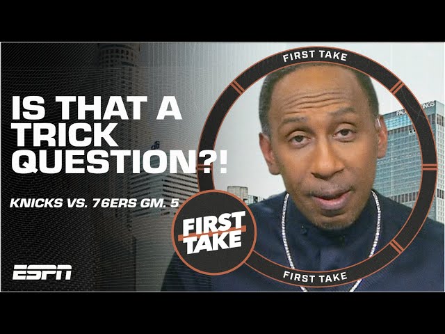 Stephen A. Smith POINTS THE BLAME in Knicks’ OT loss to the 76ers 🍿 | First Take