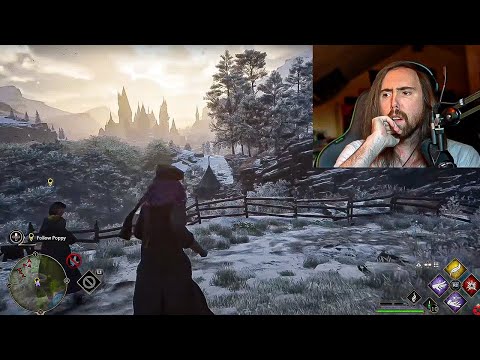 Hogwarts Legacy - 11 Minutes of Gameplay | Asmongold Reacts