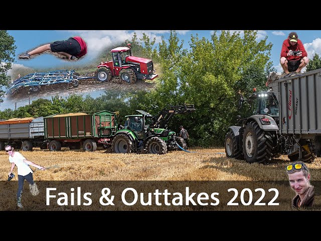 Fails & Outtakes 2022! - Schlammschlacht - Festgefahren - Lustige Fahrer ▶ Agriculture Germanyy