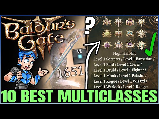 Baldur's Gate 3 - 10 Best GAME BREAKING Multiclasses in Game - Ultimate Multiclass Guide Round 3!