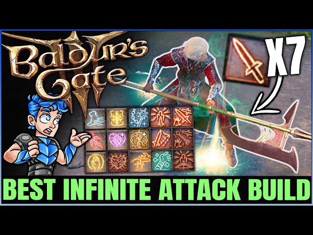 Baldur's Gate 3 - 7 ATTACKS EVERY TURN - Best Warlock & Fighter Build Guide - Ultimate Multiclass!