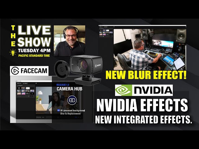 ELGATO FACECAM  Integrated NVIDIA Effects & Camera Hub Update & INTSA360 LINK