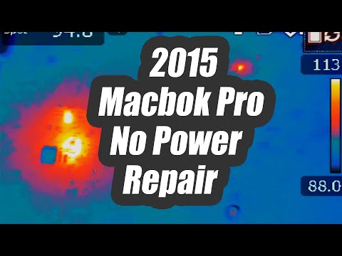 2015 Macbook Pro No power Repair - Finding Short Circuit where you least expect it using Thermal Cam