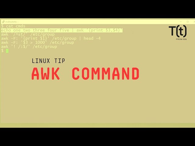 How to use the awk command: 2-Minute Linux Tips