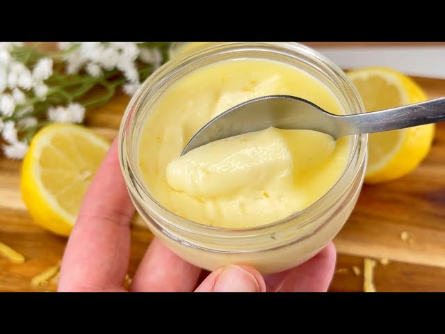 Lemon cream: no eggs, no starch, no flour! 3 Ingredients: Amazing! Lemon Posset ♥