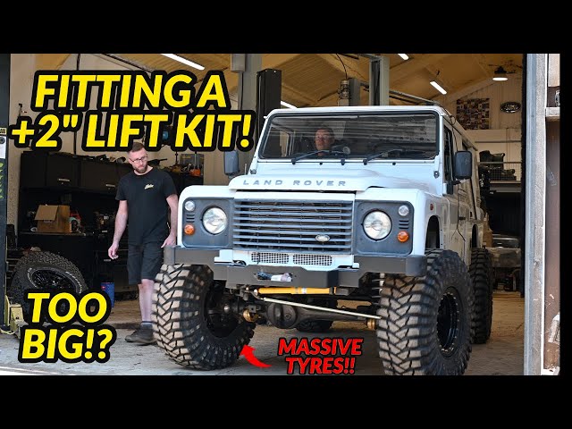 HOW TO FIT A +2" SUSPENSION LIFT KIT! - LAND ROVER DEFENDER 110