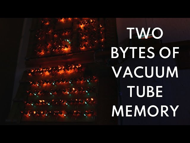 Vacuum Tube Computer P.30 – Connecting 2-bytes of Tube RAM to the Processor