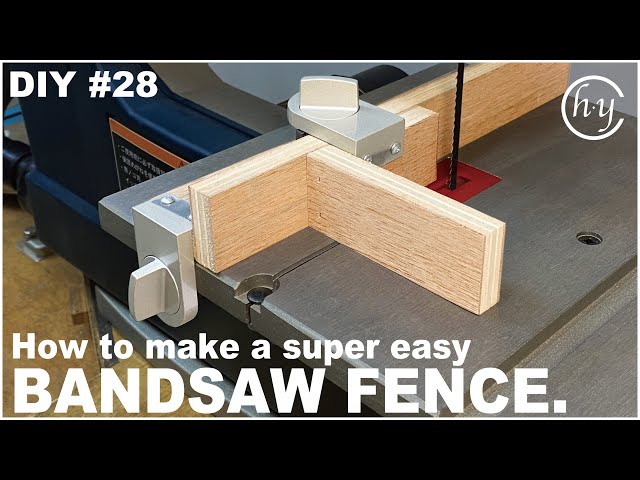 How to make a super easy Bandsaw fence.A proposal for a new fence using auxiliary locks.#28